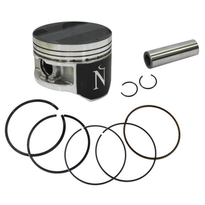 Piston cu segmenti NAMURA, pentru Kawasaki KLR 250 '87-'05, KSF 250 Mojave '87-'04, 75,43mm