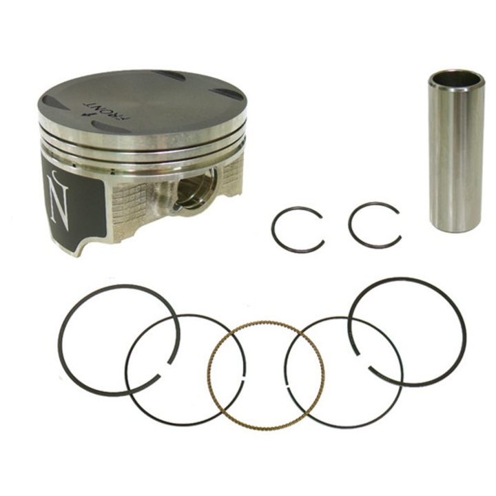 Piston cu segmenti NAMURA compatibil cu Kawasaki KVF 700 Prairie '04-'06, KFX 700 V-Force '04-'10, Suzuki 700 Twin Peaks '04-'05, 82,96mm