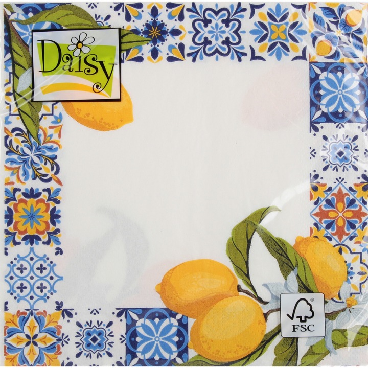 Set de servetele decorative Euro-Trade, 33x33 cm, 20 buc, multicolor