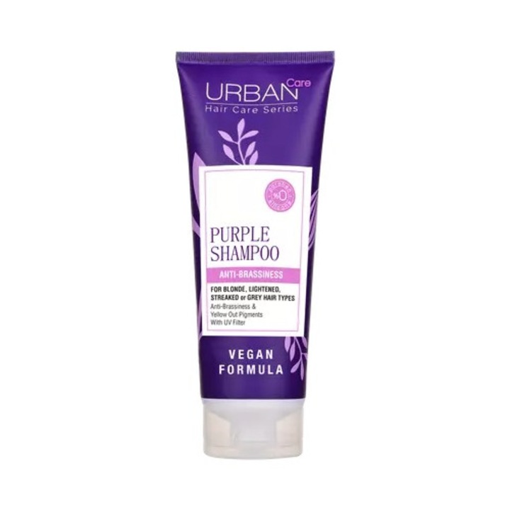 Sampon nuantator Urban Care 250ml, mov, fara sulfati, pentru par blond vopsit