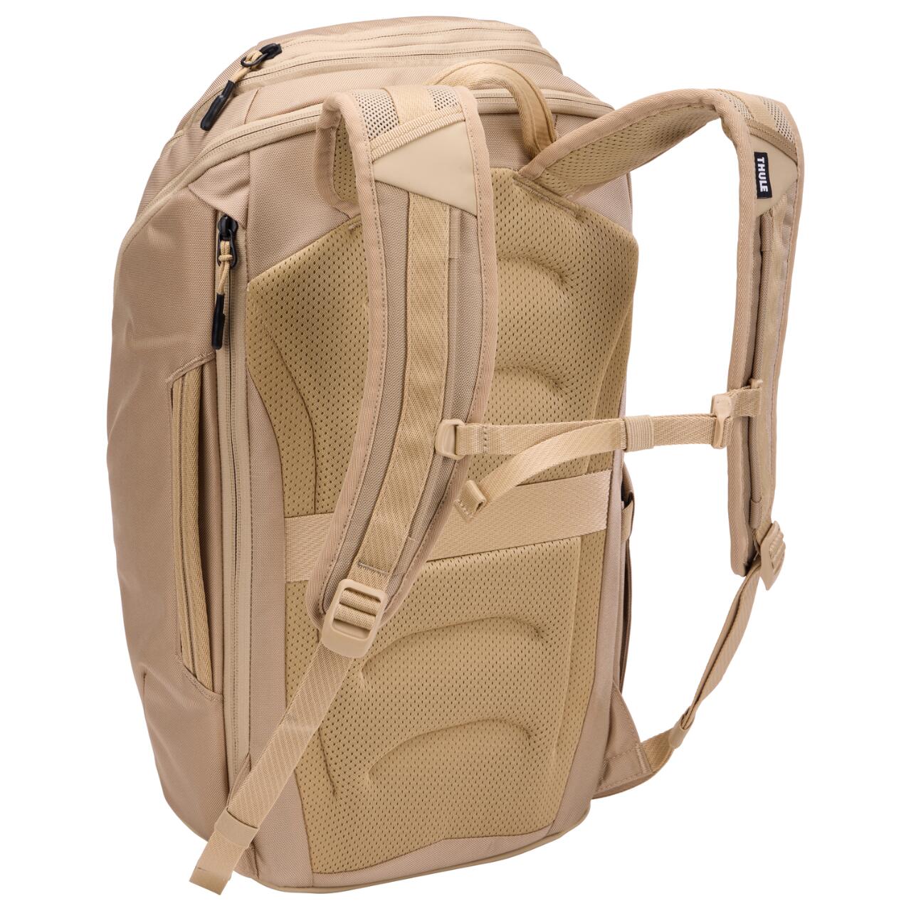 Rucsac urban Thule Chasm 26L, Gentle Beige, rezistent la intemperii, compartiment laptop 16 inch