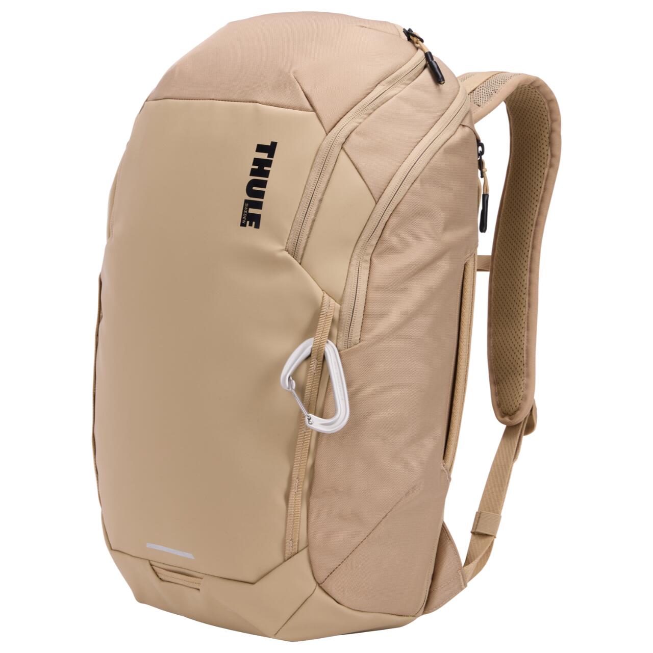 Rucsac urban Thule Chasm 26L, Gentle Beige, rezistent la intemperii, compartiment laptop 16 inch