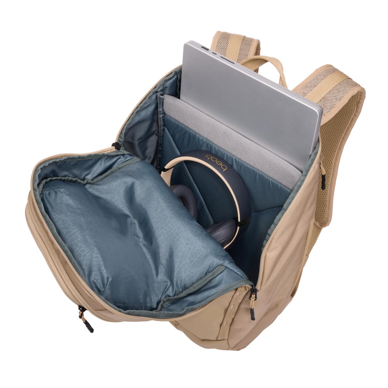 Rucsac urban Thule Chasm 26L, Gentle Beige, rezistent la intemperii, compartiment laptop 16 inch