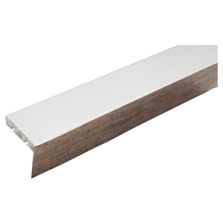 Sina-PVC, BERLIN cu masca (50 mm), 2-canale, gri-stejar,260 cm, cu toate accesoriile pentru montare