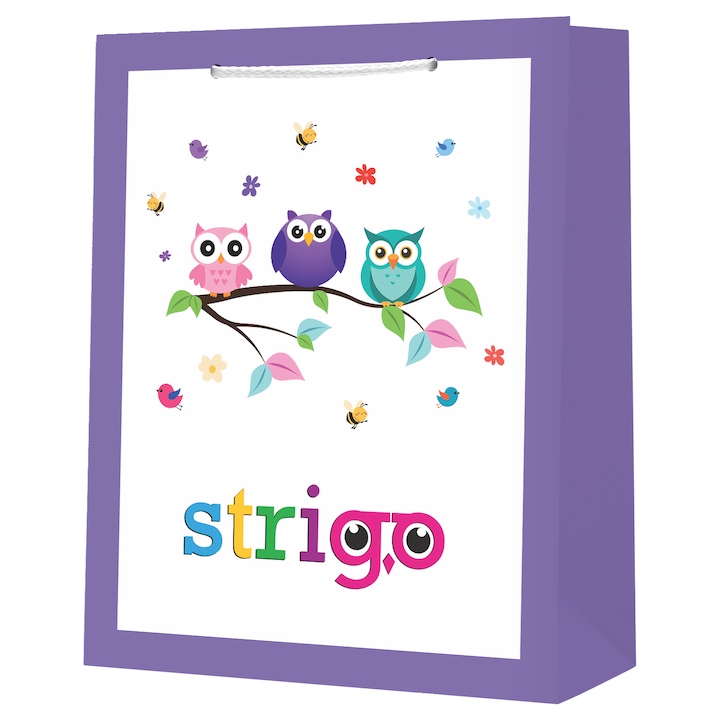 Punga cadou hartie, 17, 9x22, 5x10 cm, 210 gsm. Maner snur