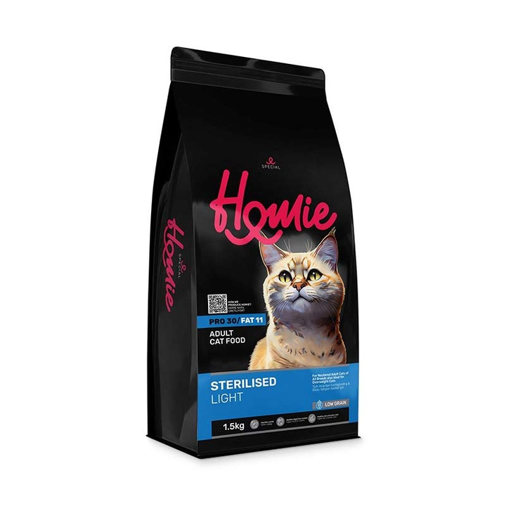 Hrana pentru pisici, Homie, pentru Pisici Adulte Sterilizate, cu pui, 1.5kg
