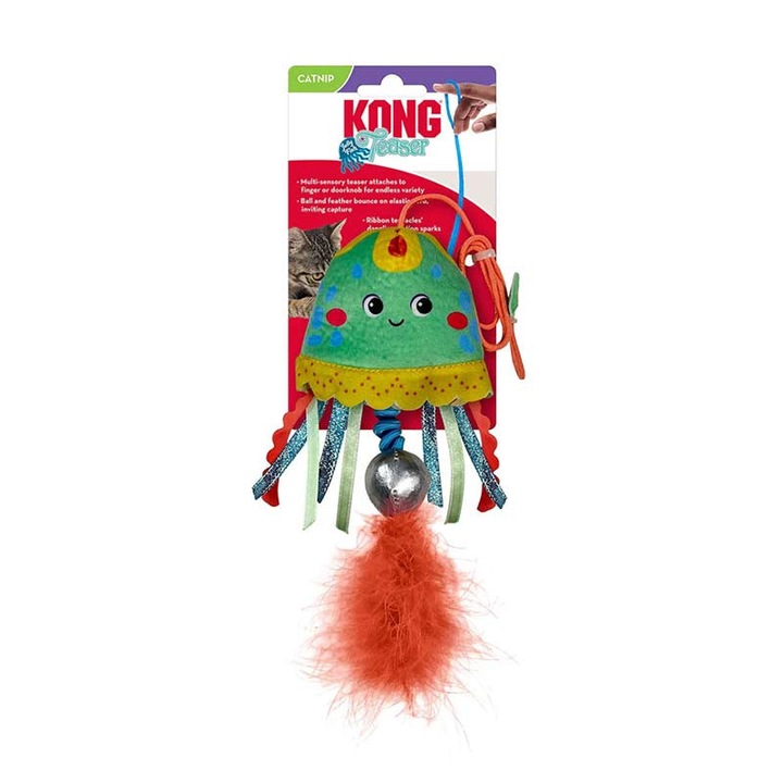 Jucarie animala, Kong, model Teaser meduza, multicolor