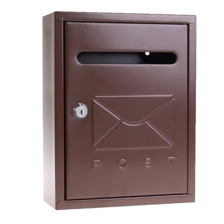 Cutie poștală metalică Base MARO 260x200x75 mm, rezistentă pentru exterior