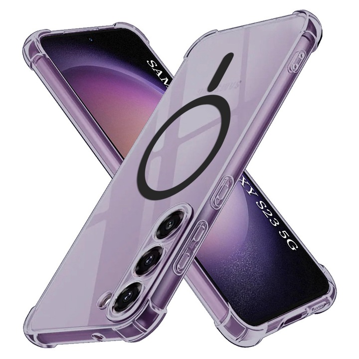 Husa pentru Samsung Galaxy S23, din TPU, Danex, Culoare Fumuriu