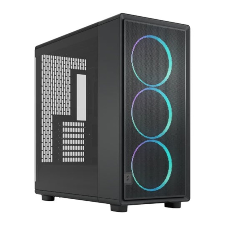 Carcasa Fractal Design Epoch XL Light Tint, iluminare RGB, Full Tower, Fara sursa Negru