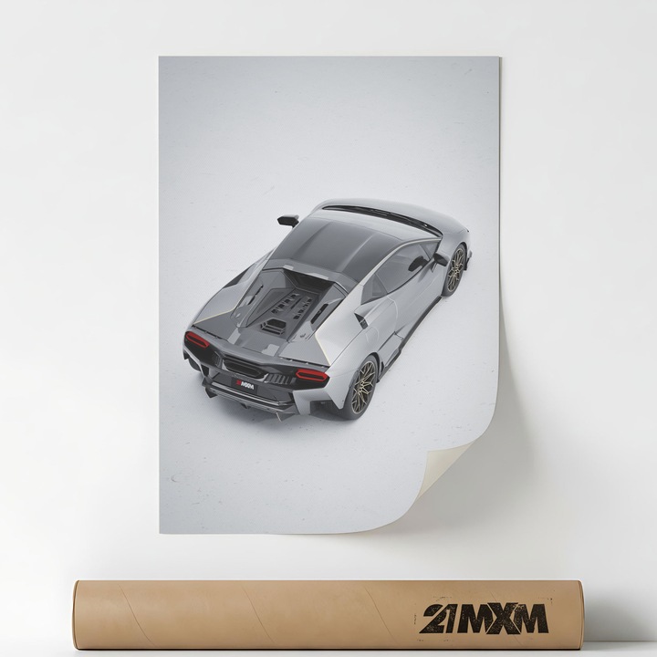 Плакат Auto Premium - 2025 Temerario-10 – Минималистичен дизайн, A3 (29.7 x 42 см), Без рамка