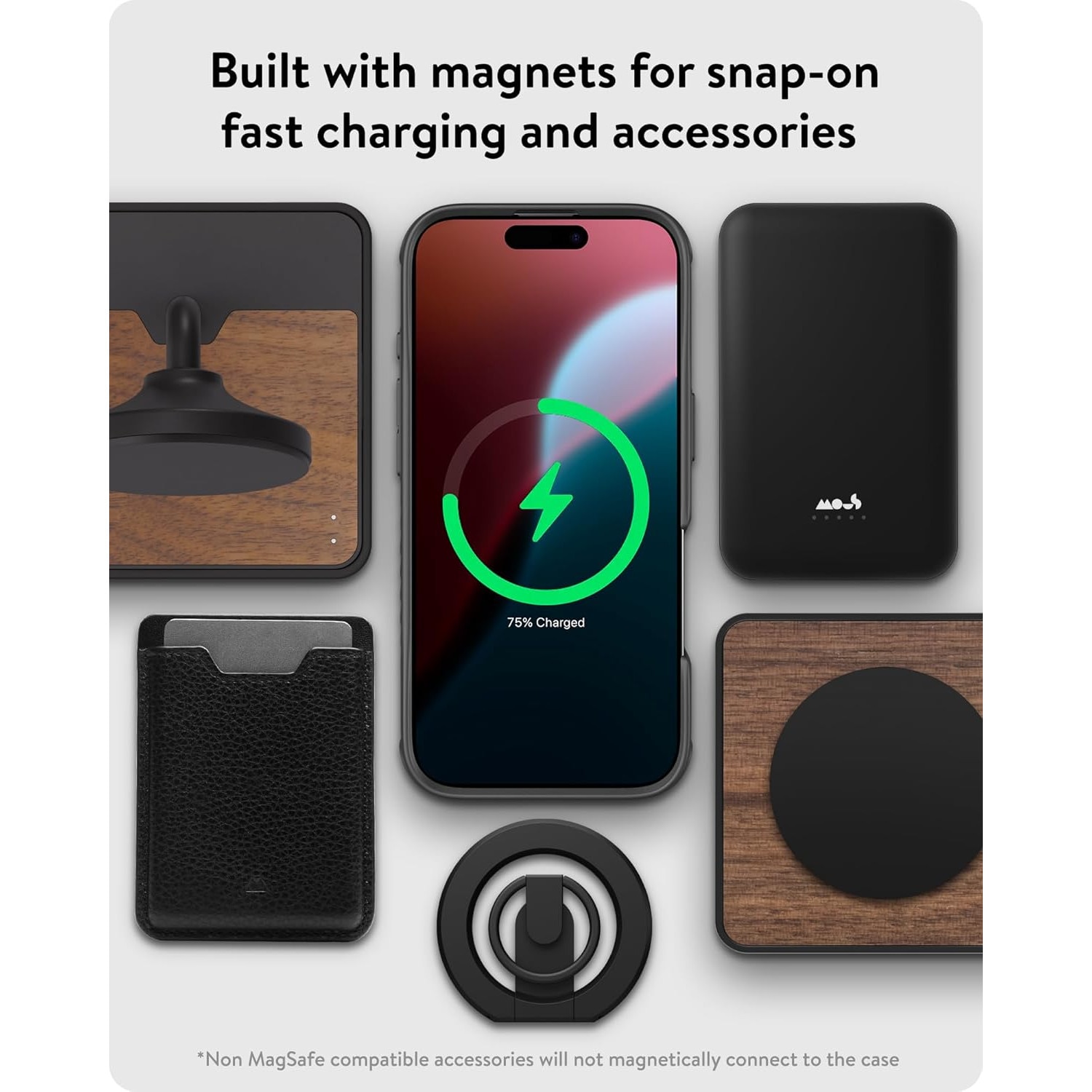 Husa Mous Limitless 6.0 pentru iPhone 16 Pro Max, Protectie Extrema AiroShock, Compatibila MagSafe, Slim Premium, Design Lemn Maro Inchis