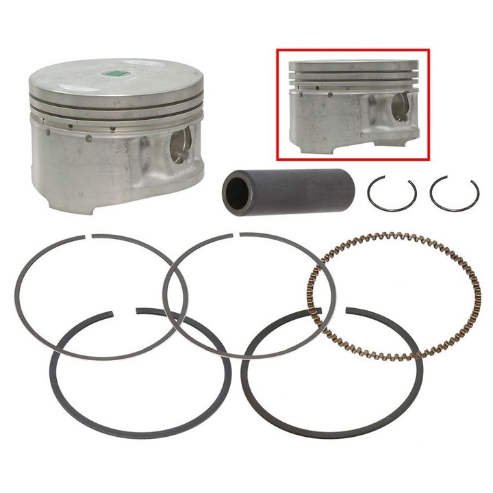 Piston cu segmenti NAMURA, pentru YAMAHA XT 225 SEROW '92-00, TTR 225 '99-04, TTR 230 '05-21, 69,97mm