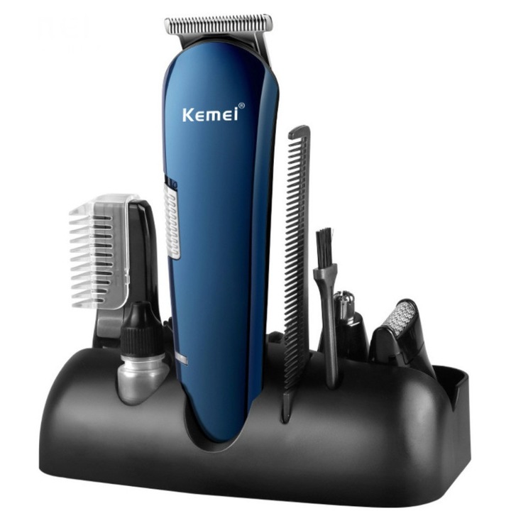 Masina de tuns reincarcabila Kemei KM 550 model 8 in 1 FULL CARE