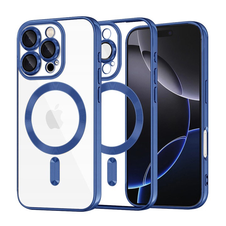 Husa pentru Apple iPhone 16 Pro Max, din TPU, Danex, Culoare Albastru