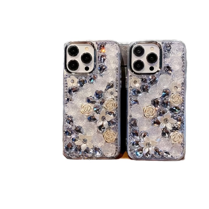 Калъф за Samsung Galaxy S26 с MagSafe, Издръжлива TPU защита, LIXR-03EN®, Flora+с всички диаманти