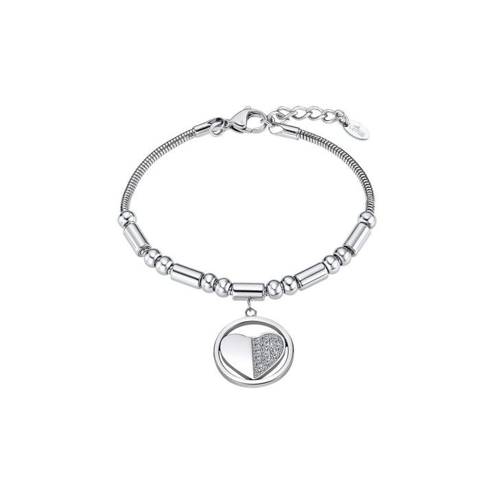 Brățară femei Lotus, argintie, set