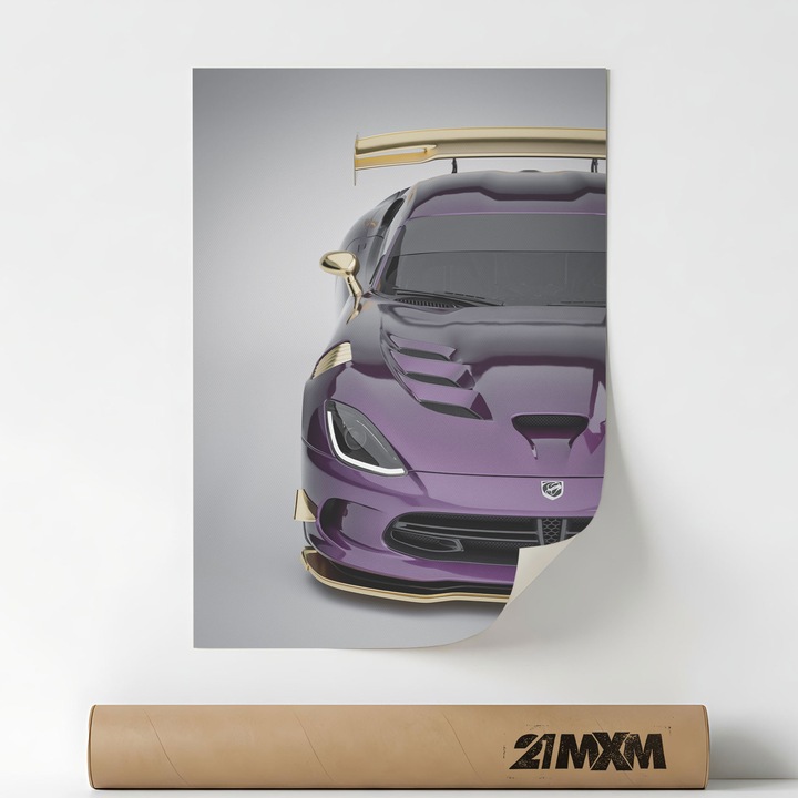 Постер Auto Premium - Viper ACR 03 – Минималистичен дизайн, 30 x 40 см, Без рамка