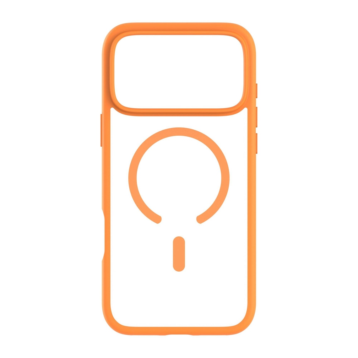 Husa cu decupaj mare, pentru IPhone 17 Pro, protectie completa, contur Portocaliu