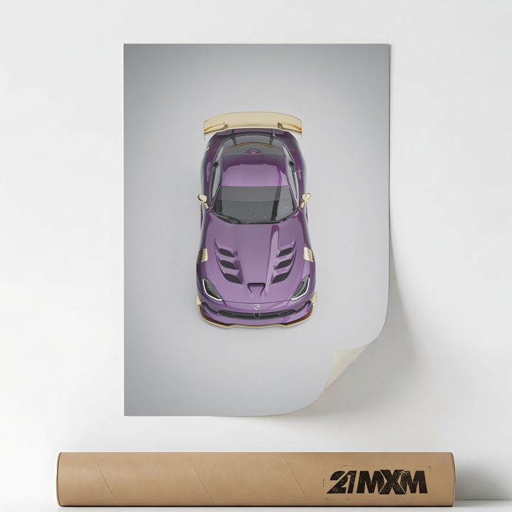 Постер Auto Premium - Viper ACR 05 – Минималистичен дизайн, A3 (29.7 x 42 см), Без рамка