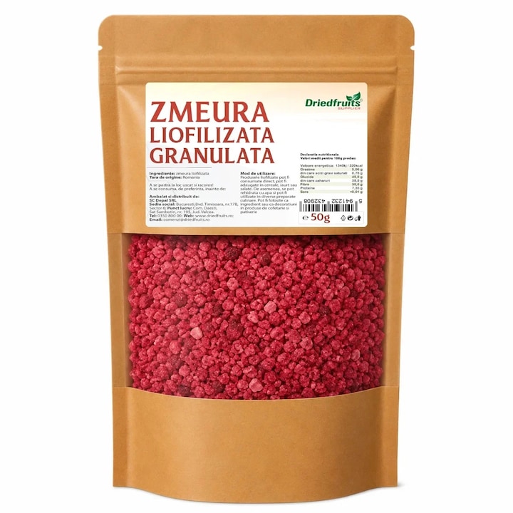 Zmeura liofilizata granulata - 50 g