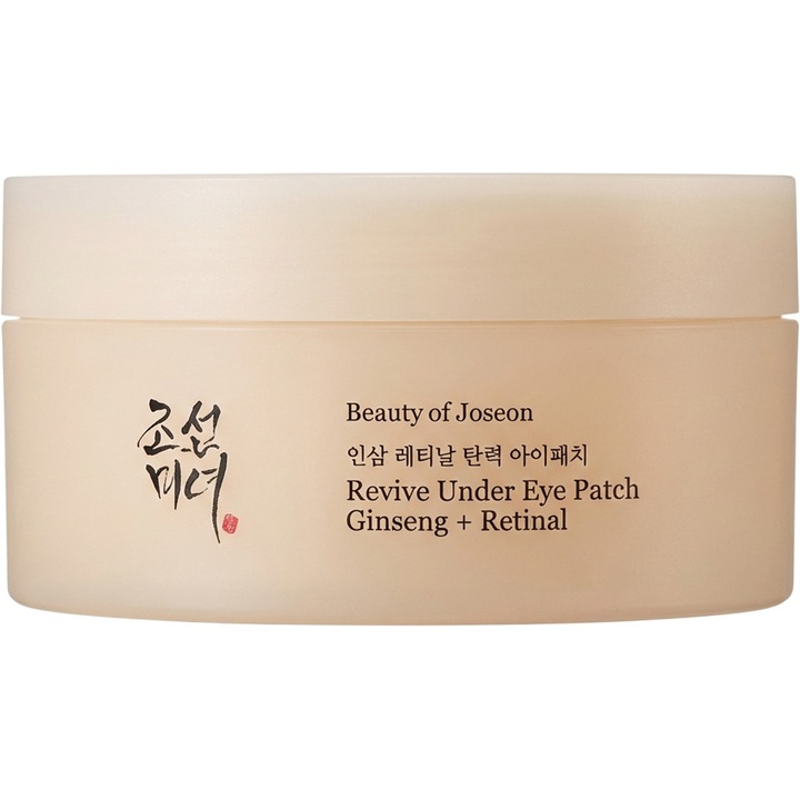 Benzi pentru ochi, BEAUTY OF JOSEON, Revive Under Eye Patch Ginseng + Retinal, 60 buc