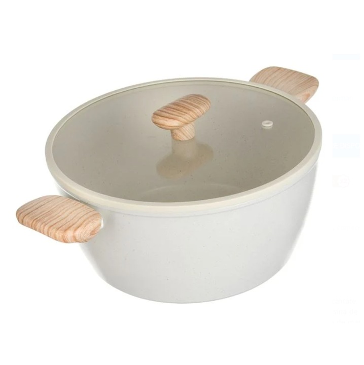 Cratita Neaderenta, Lumi LUXURY, Finisaj Ceramic, Capac, 28 cm, 6.4L