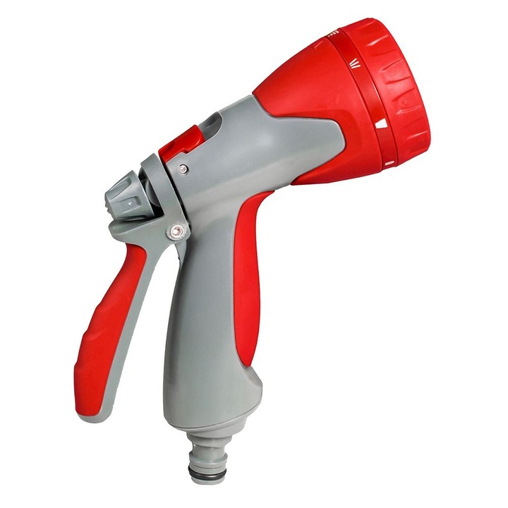 Pistol pentru stropit AQUA JET cu 8 functii din plastic Energo