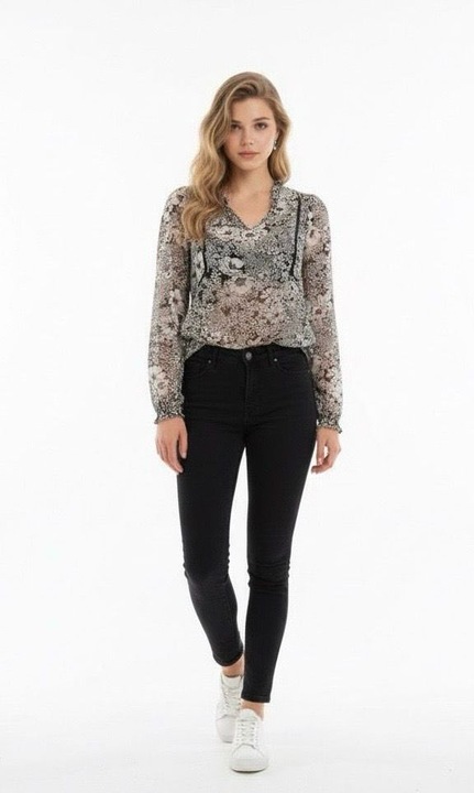 Bluza eleganta cu flori, NAF NAF, 36