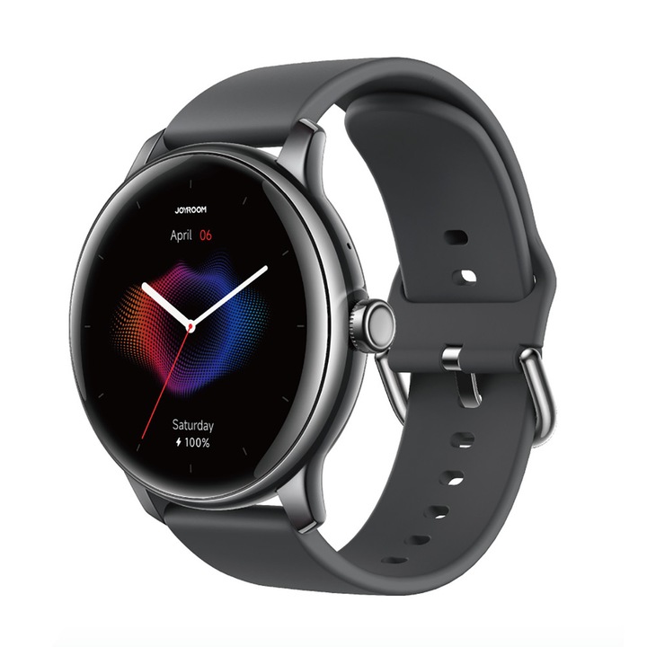 Ceas smartwatch Joyroom JR-FC1, 220 mAh, IP68, Display 1.28 inch, Bluetooth 5.3, Dark Gray