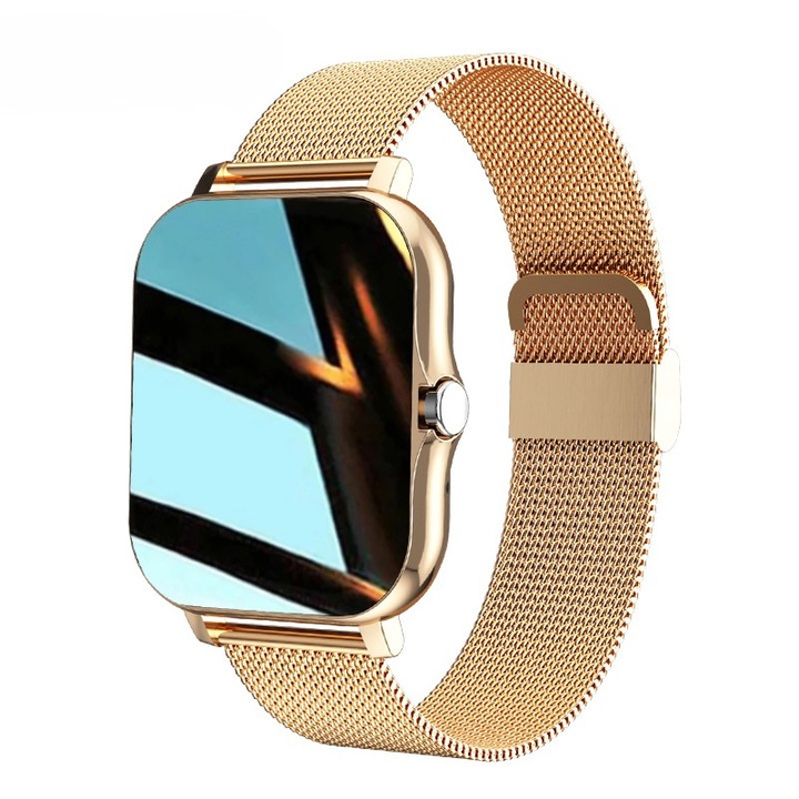 Ceas Smartwatch CT, Ecran IPS 1.83”, GPS, Apeluri Video, Monitorizare Sanatate, rezistent la apa IP67, fitness, sport, functie de numarat pasi, 2 bratari incluse