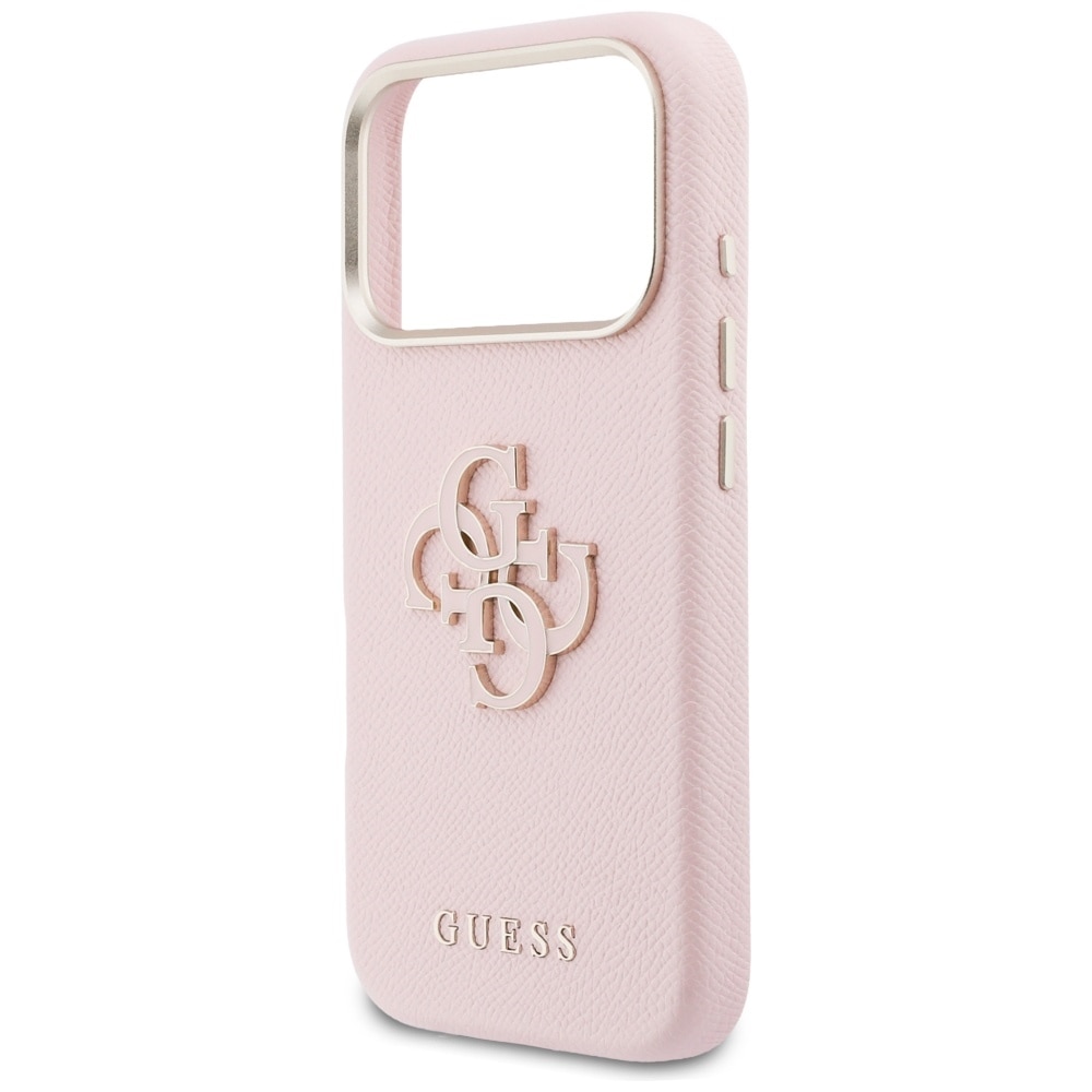 Husa Guess FW Resin Logo compatibila cu iPhone 17 Pro Max, Pink