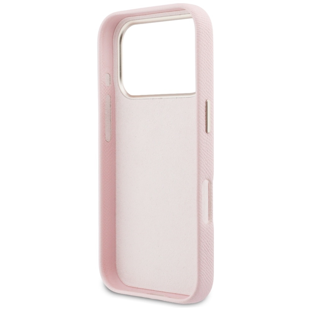 Husa Guess FW Resin Logo compatibila cu iPhone 17 Pro Max, Pink