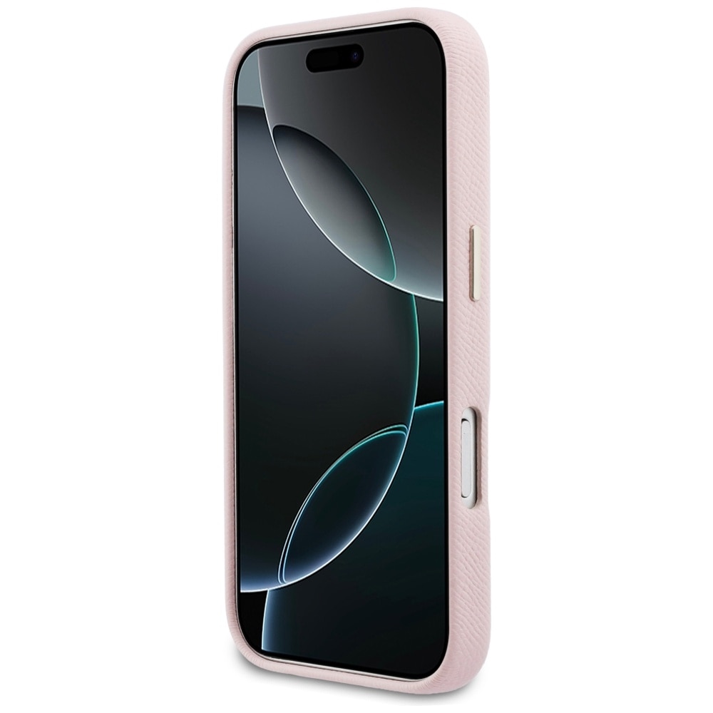 Husa Guess FW Resin Logo compatibila cu iPhone 17 Pro Max, Pink