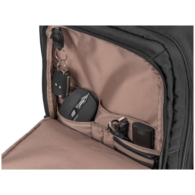 Rucsac laptop NATEC CAMEL LITE, 15.6 inch, capacitate 19L, 3 compartimente, cabin sized, colectia Travel, Negru