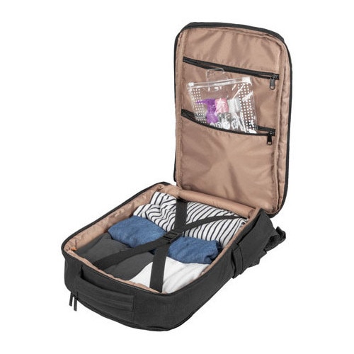 Rucsac laptop NATEC CAMEL LITE, 15.6 inch, capacitate 19L, 3 compartimente, cabin sized, colectia Travel, Negru