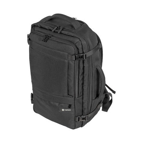 Rucsac laptop NATEC CAMEL LITE, 15.6 inch, capacitate 19L, 3 compartimente, cabin sized, colectia Travel, Negru