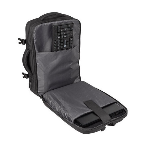 Rucsac laptop NATEC CAMEL PRO, 17.3 inch, 28L, 3 compartimente + 1 extensibil, colectia Travel, Negru