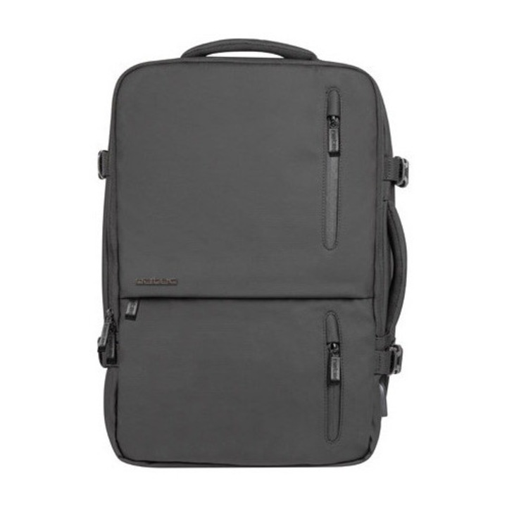 Раница за лаптоп NATEC CAMEL PRO, 17.3 инча, 28 л, 3 отделения + 1 разширяемо, Колекция Travel, Черен