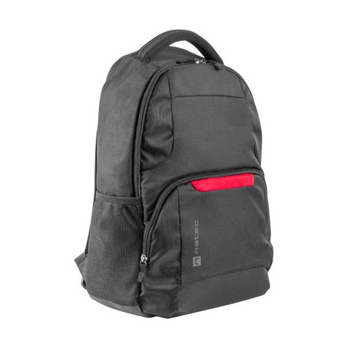 Plecak laptop 15.6" Natec Eland, negru, cu compartiment pentru tableta, set cu etui protector