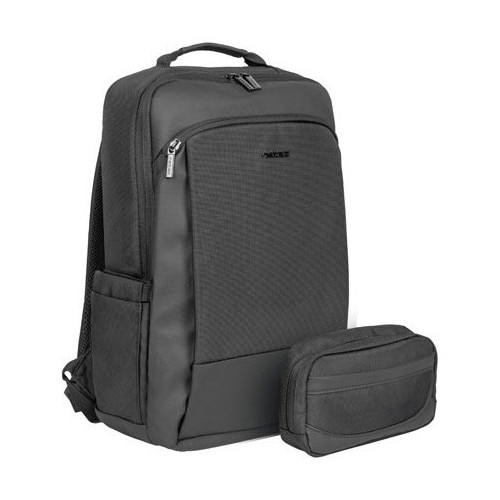 Rucsac laptop NATEC KUDU PLUS, 15.6 inch, capacitate 16L, 2 compartimente, organizator cabluri portabil, colectia Business, Negru