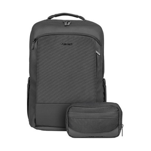 Rucsac laptop NATEC KUDU PLUS, 15.6 inch, capacitate 16L, 2 compartimente, organizator cabluri portabil, colectia Business, Negru
