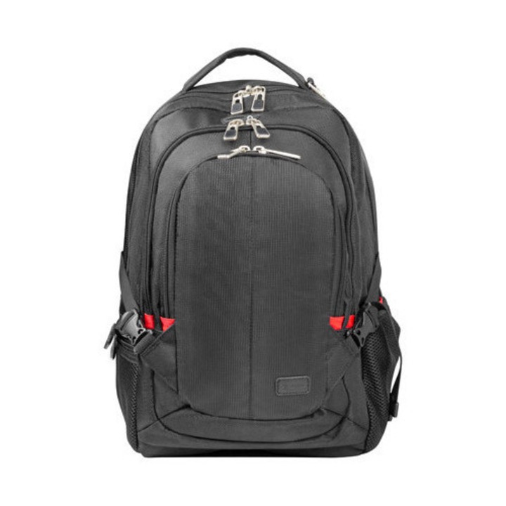 Rucsac laptop NATEC MERINO 15.6 inch, 3 compartimente, Negru