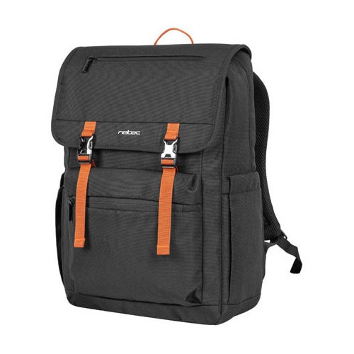 Rucsac laptop NATEC NIALA GINGER, 15.6inch, capacitate 18L, 1 compartiment, colectia Urban, Negru