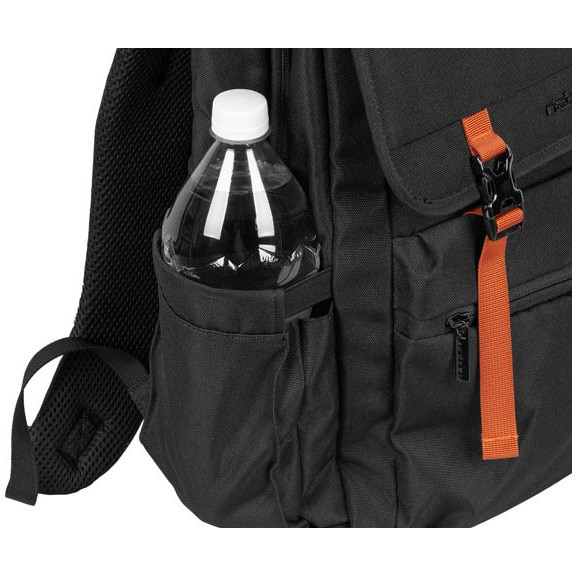 Rucsac laptop NATEC NIALA GINGER, 15.6inch, capacitate 18L, 1 compartiment, colectia Urban, Negru