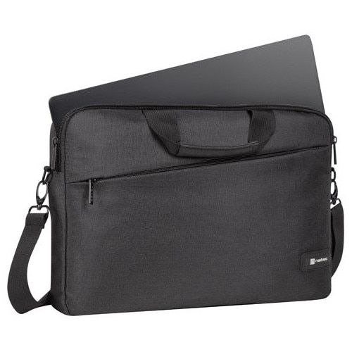 Geanta laptop NATEC BEIRA, 15.6 inch, compartiment captusit, Negru