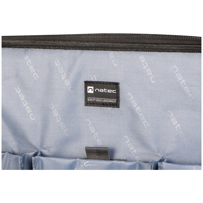 Geanta laptop NATEC BOXER, 15.6 inch, 3 compartimente, sistem anti-shock, Negru