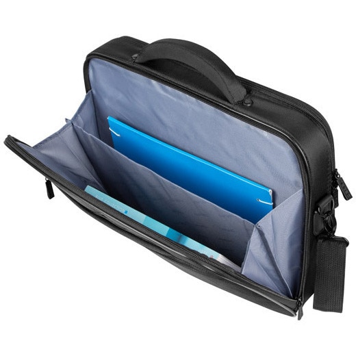 Geanta laptop NATEC BOXER, 15.6 inch, 3 compartimente, sistem anti-shock, Negru