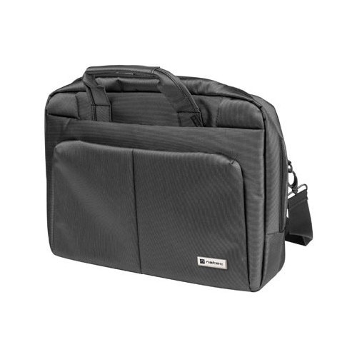 Geanta laptop NATEC GAZELLE, 15.6 inch, 3 compartimente, Gri inchis