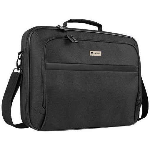 Geanta laptop NATEC BOXER LITE, 15.6 inch, 2 compartimente, sistem anti-shock, Negru